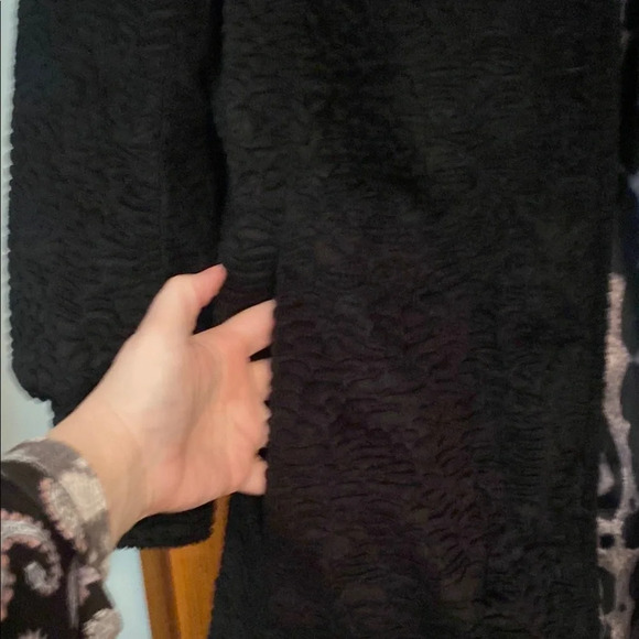 Steve Madden Ladies Black Jacket Mid-Length Button Front Size Large - Picture 7 of 14